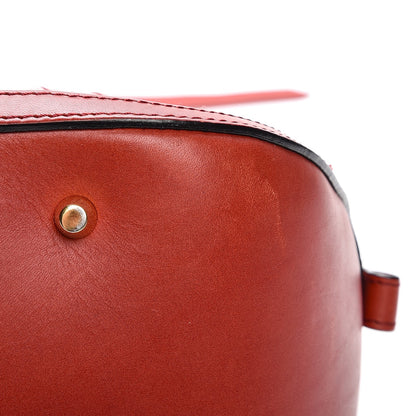 Burberry Bridle Calfskin House Check Small Orchard Bowling Bag Red 12 of 13