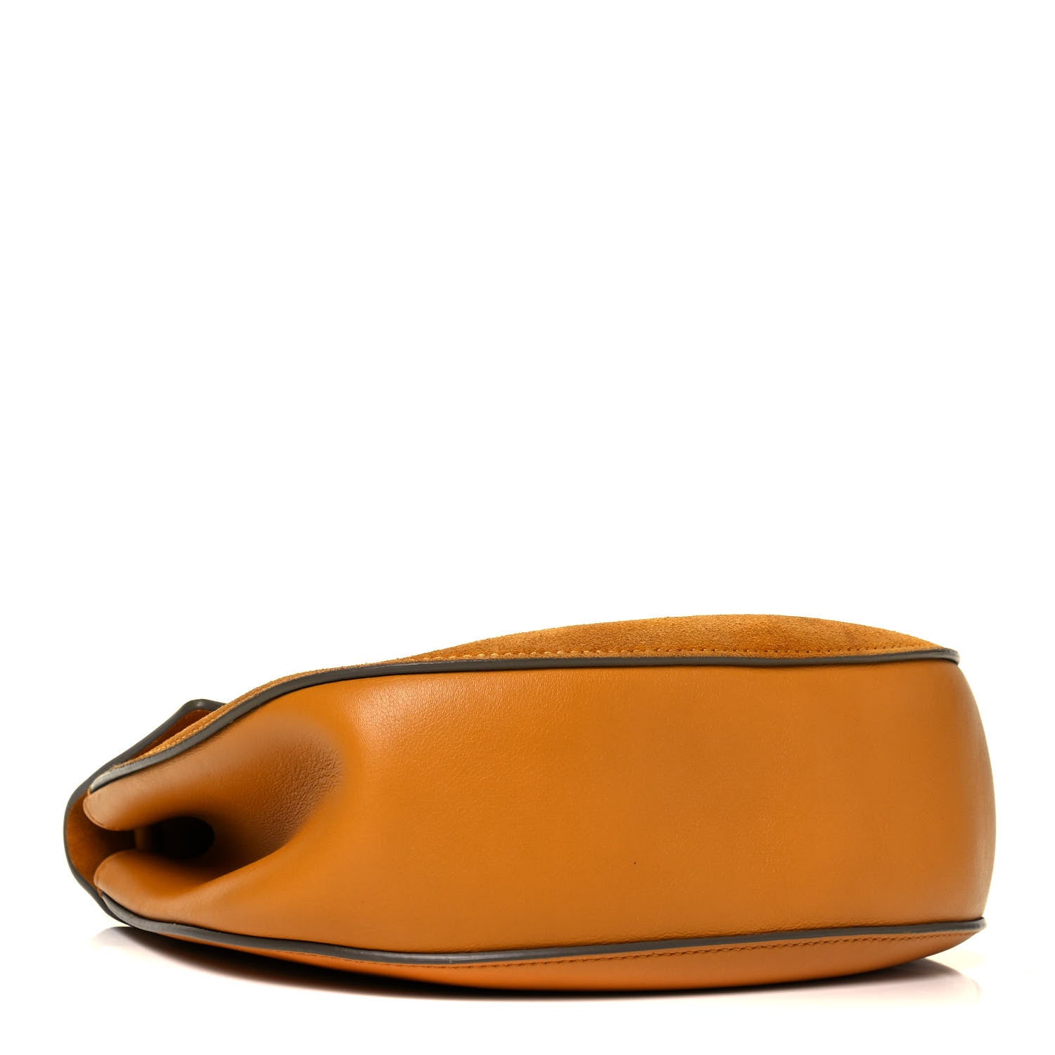 Chloe Suede Smooth Calfskin Mini Drew Shoulder Bag Dark Ochre 3 of 7