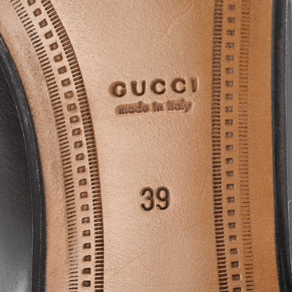 Gucci Calfskin Womens Jordaan Loafers 39 Black 7 of 11