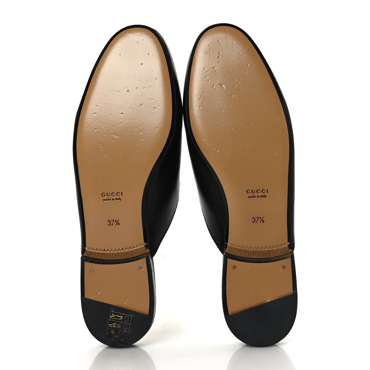 Gucci Calfskin Womens Princetown Slippers 37.5 Black 5 of 8