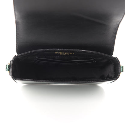 Burberry Metallic Snakeskin Mini Berkeley Crossbody Dark Green 5 of 10