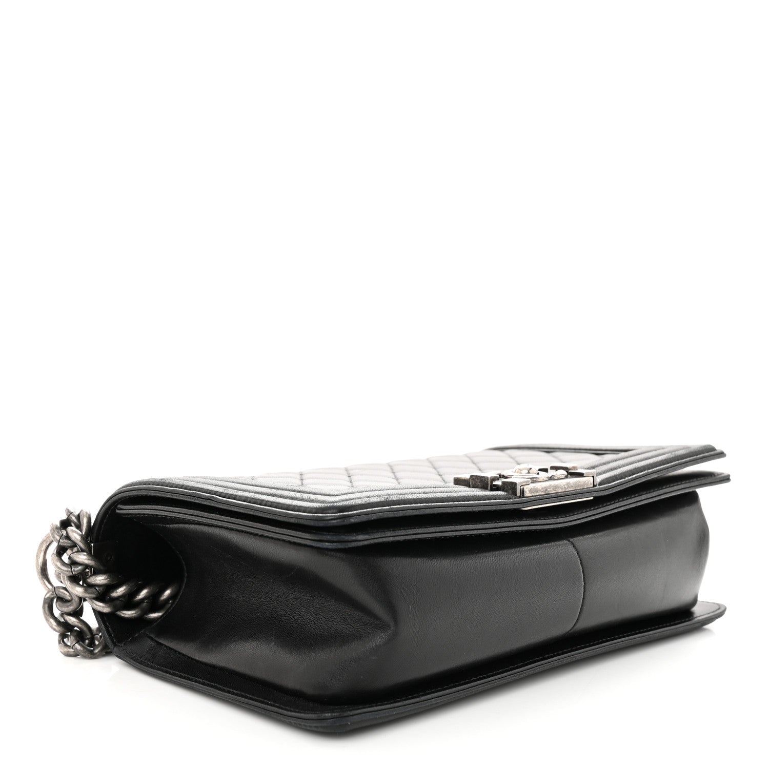 Chanel Lambskin Quilted Medium Boy Flap Black 4 of 11