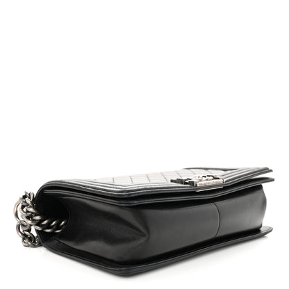 Chanel Lambskin Quilted Medium Boy Flap Black 4 of 11