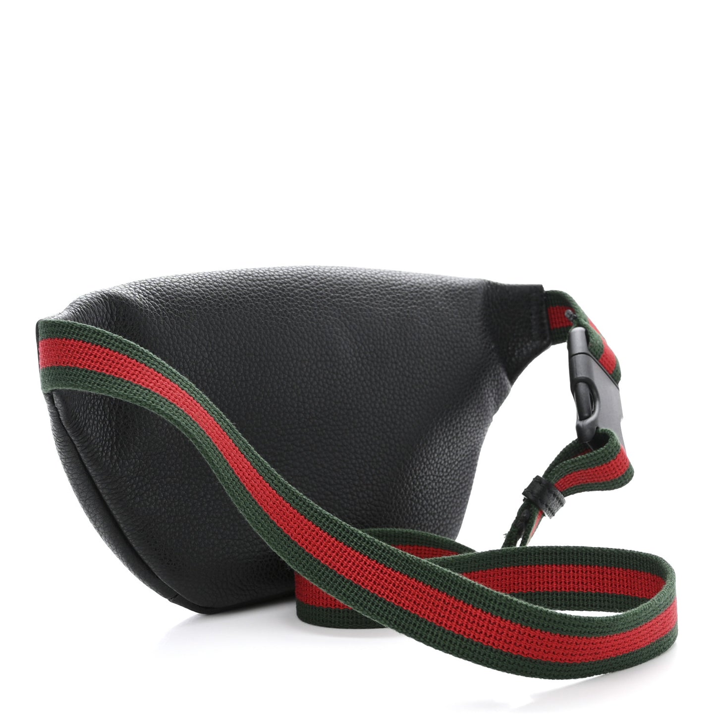 Grained Calfskin Small Logo Belt Bag Black