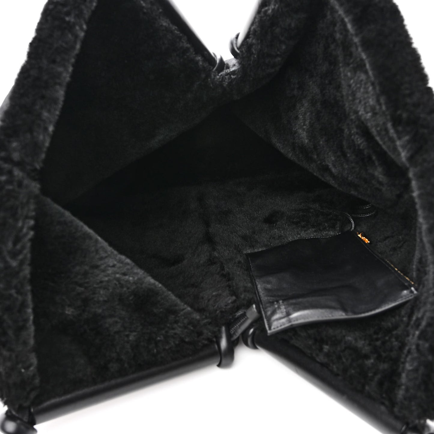 Shearling Reversible Tote Black