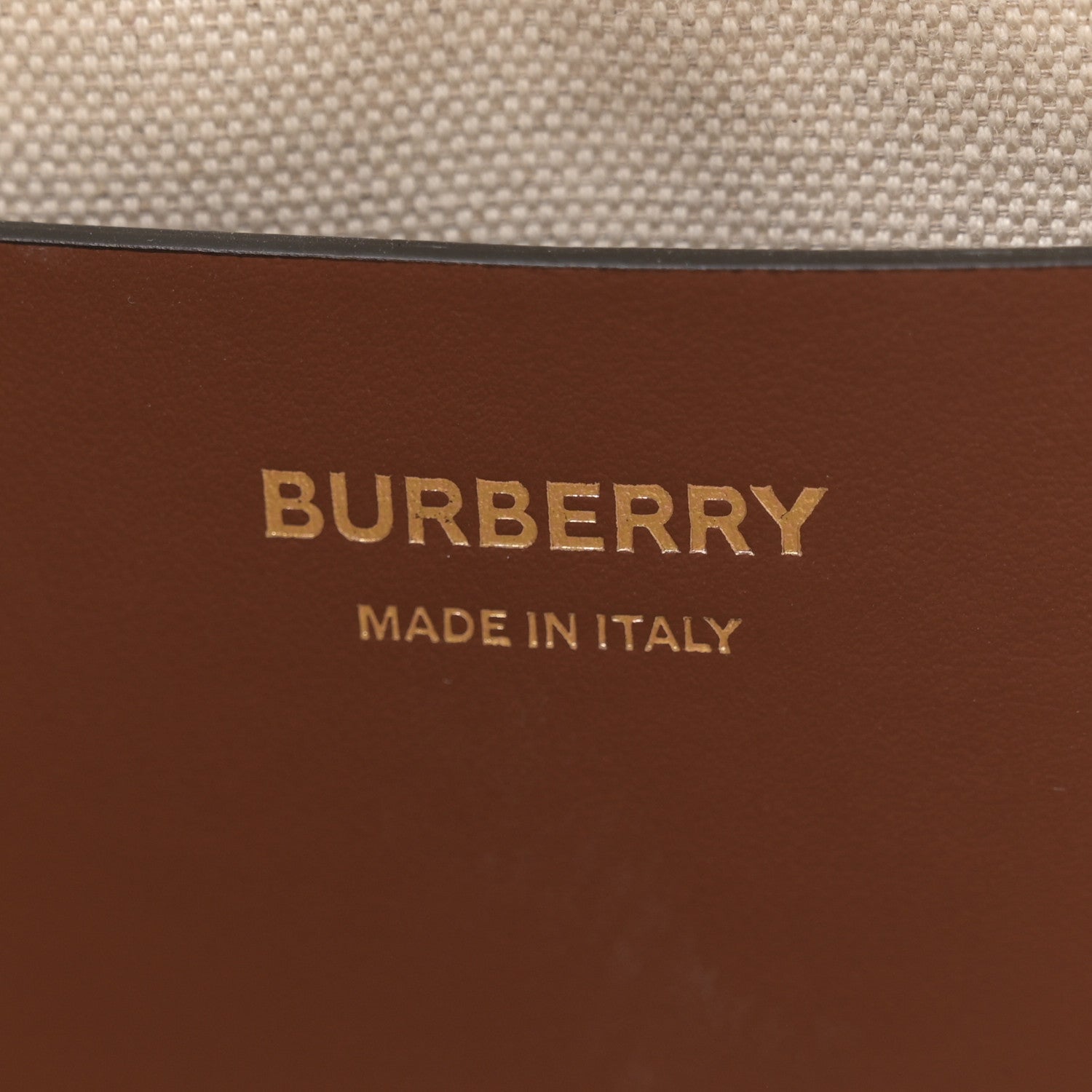 Burberry Canvas Smooth Calfskin Medium Two Tone Freya Tote Brown 6 of 12