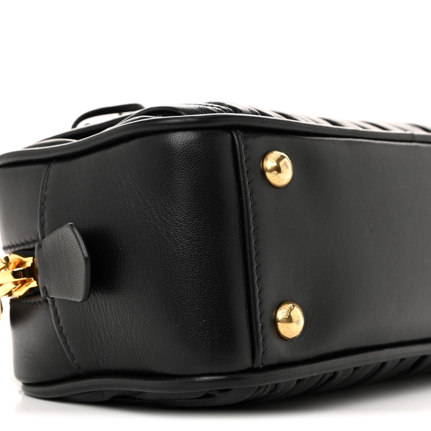 Miu Miu Nappa Matelasse Regular Arcadie Top Handle Bag Black 14 of 17