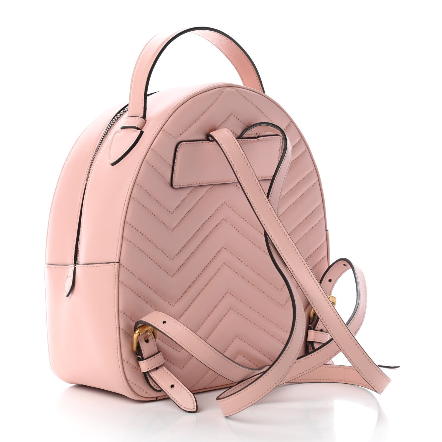 Gucci Calfskin Matelasse GG Marmont Dome Backpack Perfect Pink 3 of 11