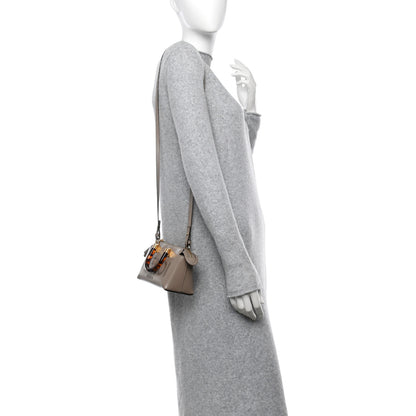 Fendi Vitello King Plexiglass Logo Embossed Mini By The Way Top Handle Boston Bag Tortora 2 of 10