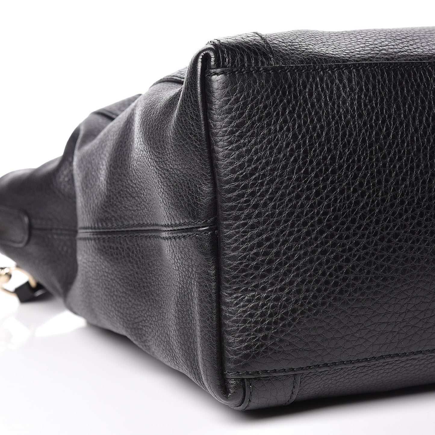 Cellarius Calfskin Medium Miss GG Top Handle Bag Black