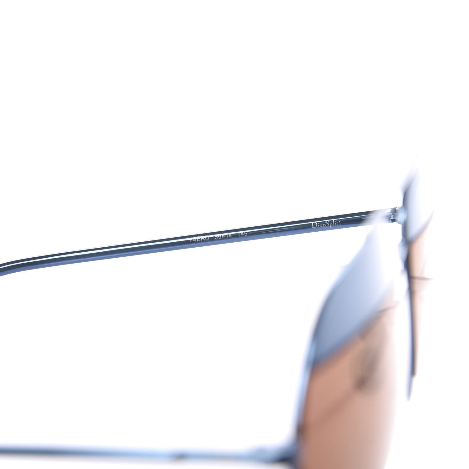 Christian Dior Split 1 Aviator Sunglasses Blue 6 of 8