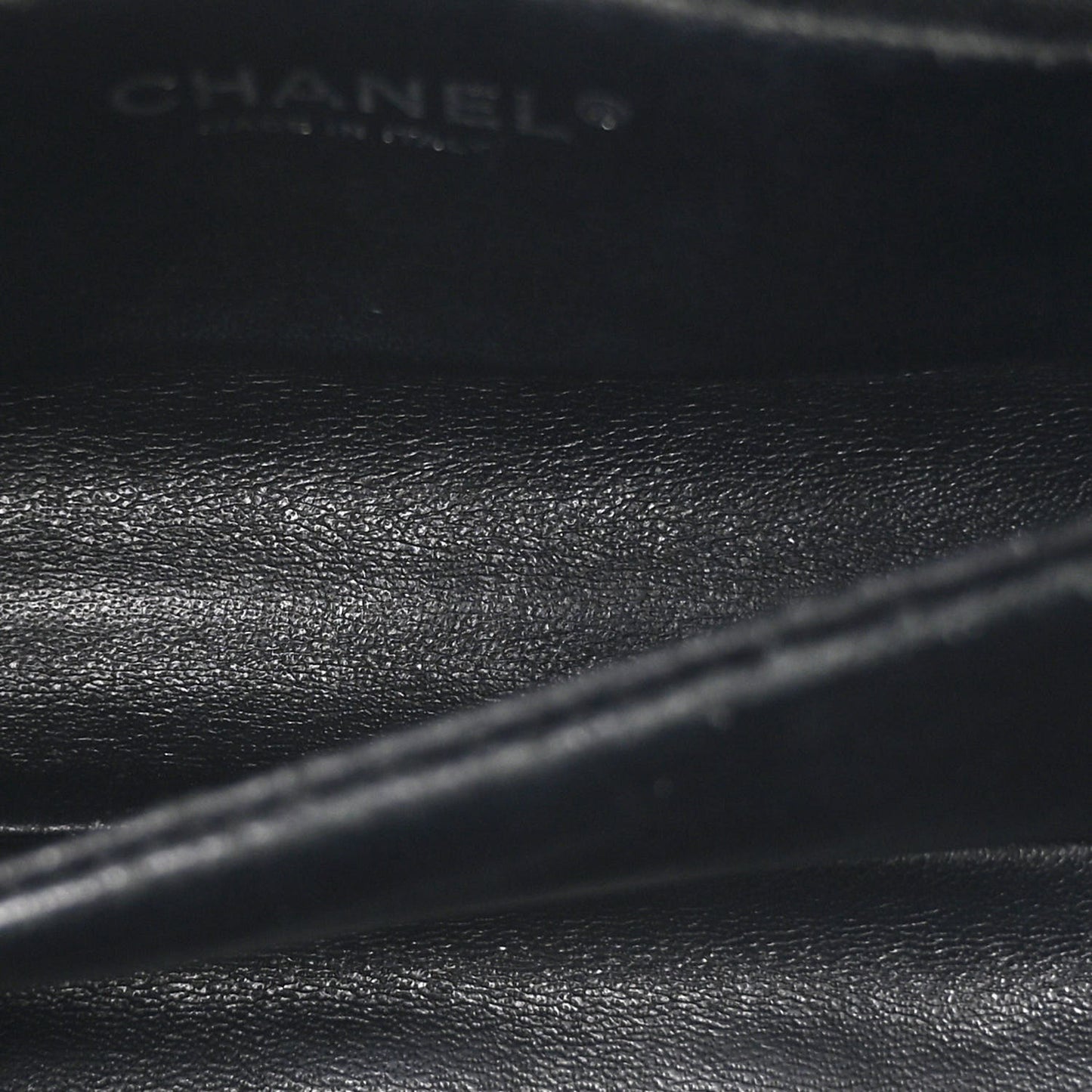 Caviar Lizard Embossed Quilted Mini Coco Handle Flap Black