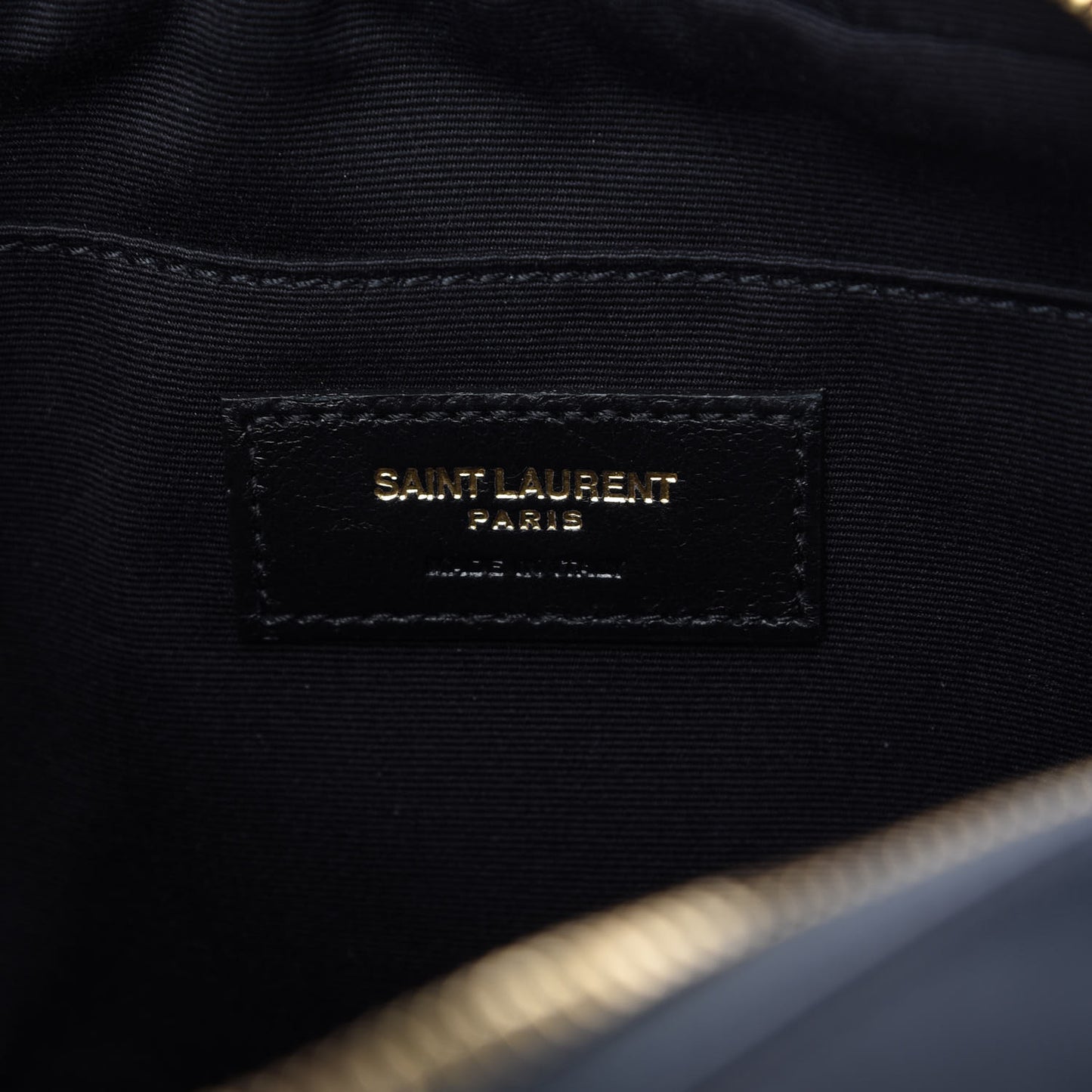 Calfskin Matelasse Monogram Lou Camera Bag Dark Smog