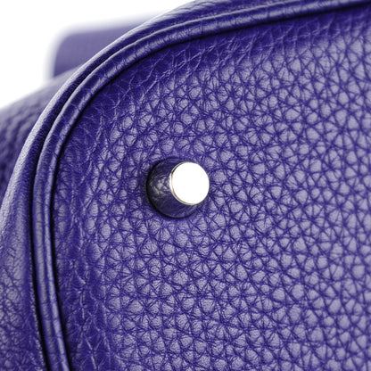 Hermes Taurillon Clemence Picotin Lock 26 GM Iris 6 of 10
