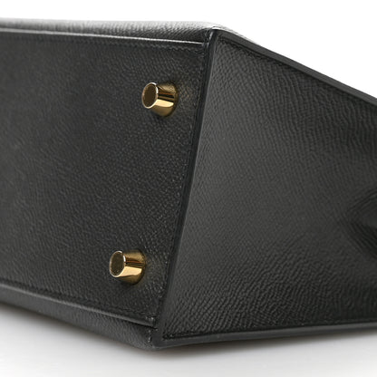 Hermes Epsom Kelly Sellier 25 Black 10 of 11