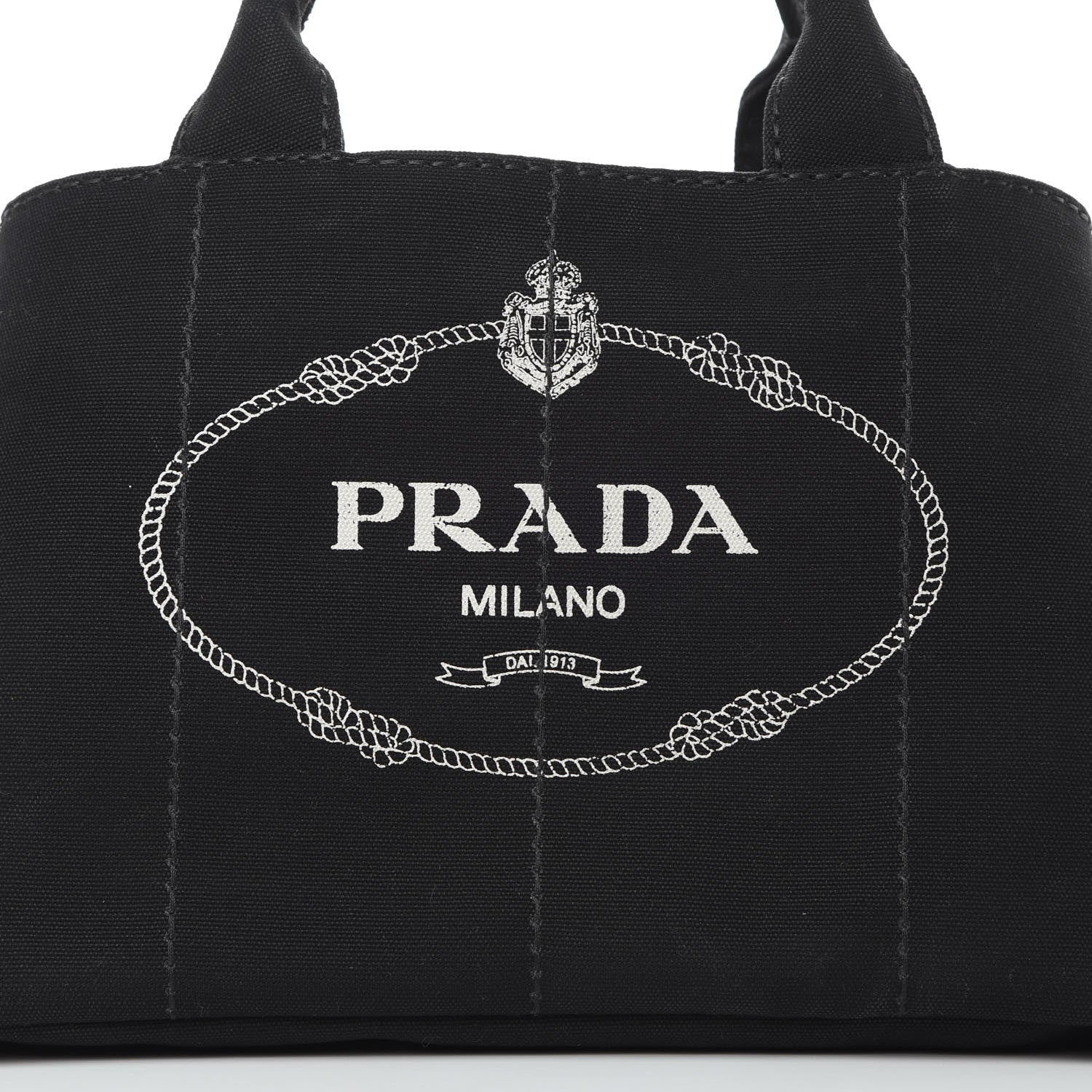Prada Canapa Logo Tote Black 9 of 15