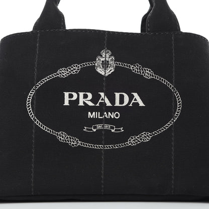 Prada Canapa Logo Tote Black 9 of 15