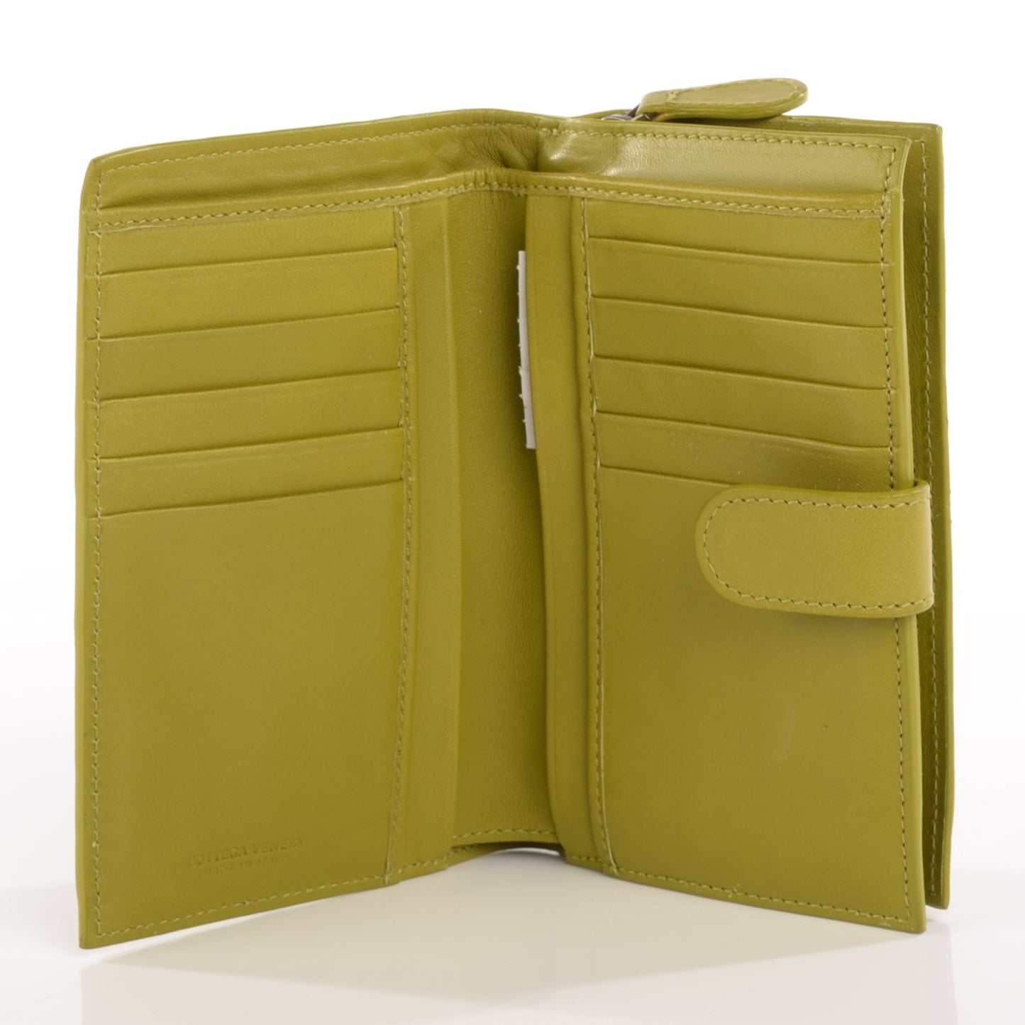 Nappa Intrecciato Continental Wallet Assenzio