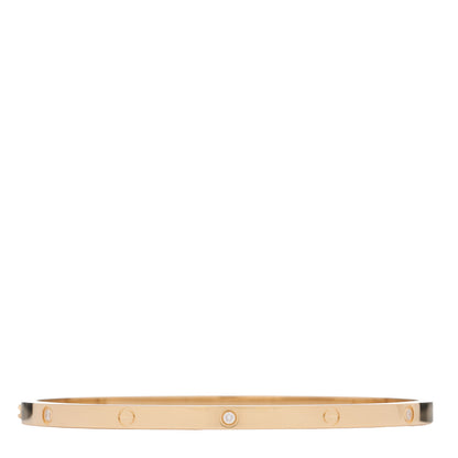 Cartier 18K Yellow Gold 6 Diamond Small LOVE Bracelet 19 2 of 7