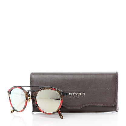 Oliver Peoples Acetate Remick Round Sunglasses Palmier Red Black 8 of 8