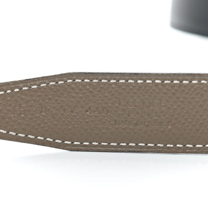 Hermes Swift Epsom 24mm H Belt 75 Black Etoupe 3 of 5
