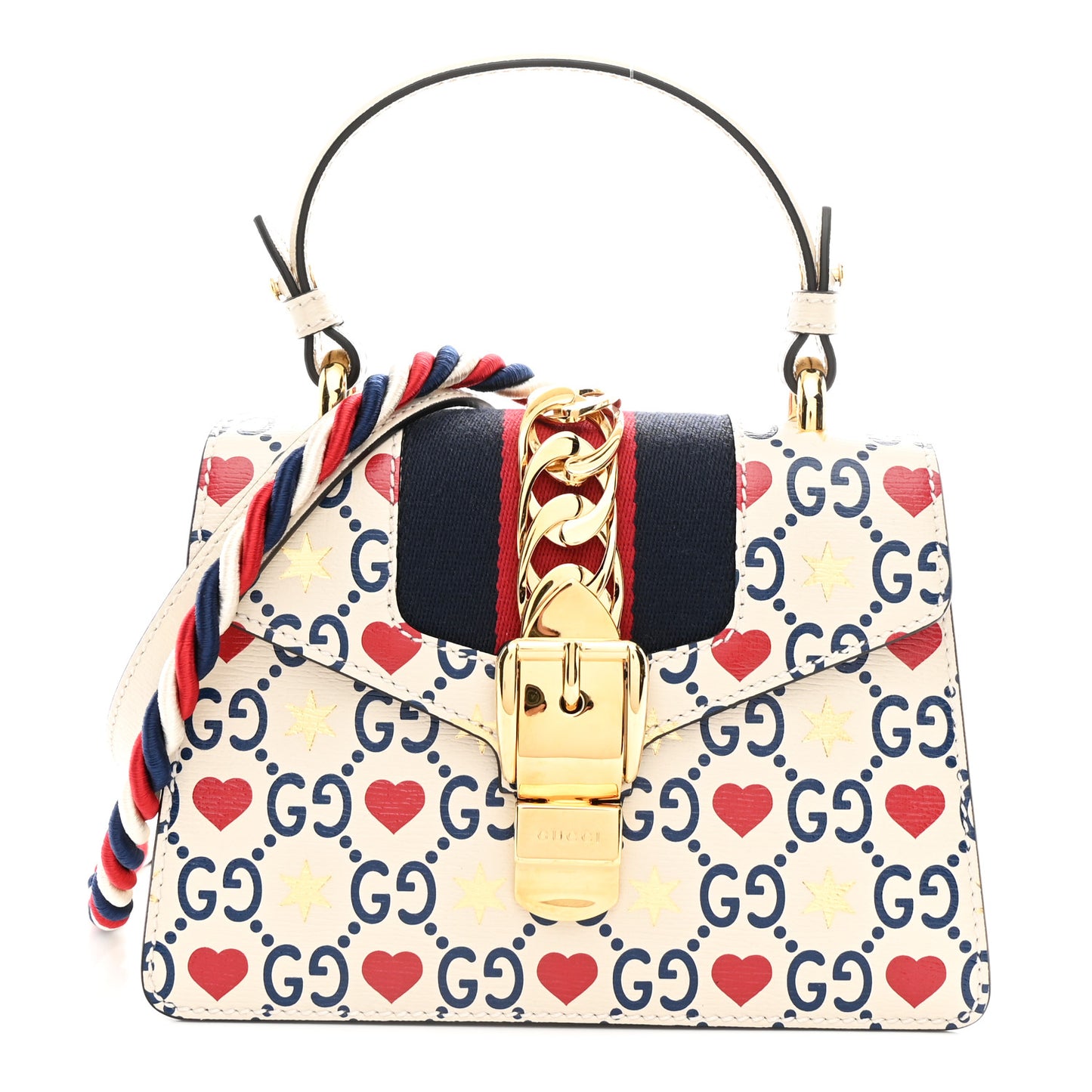 Calfskin Valentine's Day Exclusive Mini Sylvie Top Handle Bag Ivory