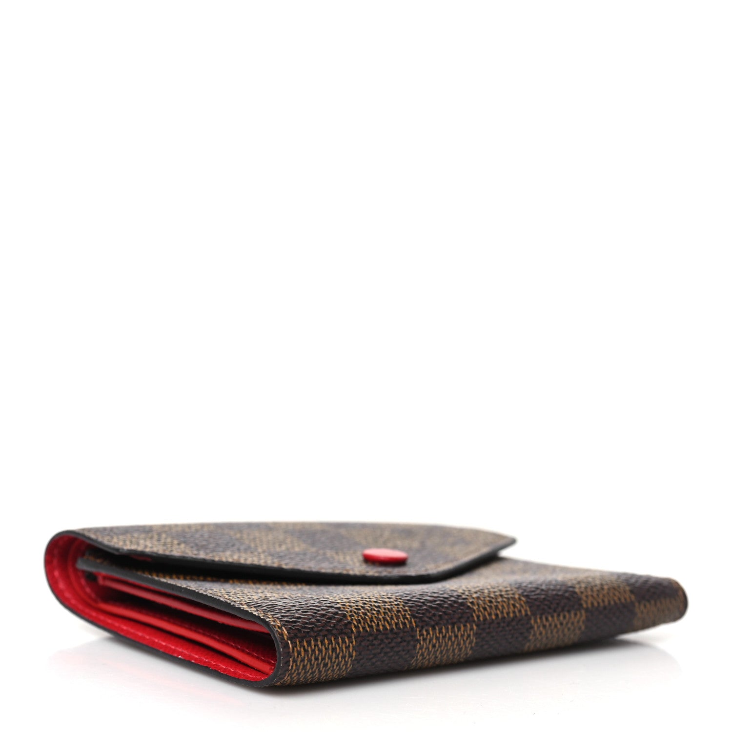 Louis Vuitton Damier Ebene Victorine Wallet Red 4 of 8