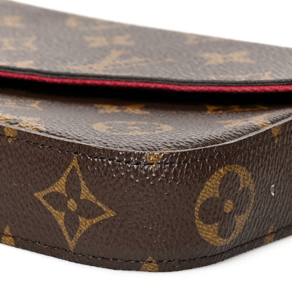 Louis Vuitton Monogram Pochette Felicie Chain Wallet Fuchsia 10 of 10