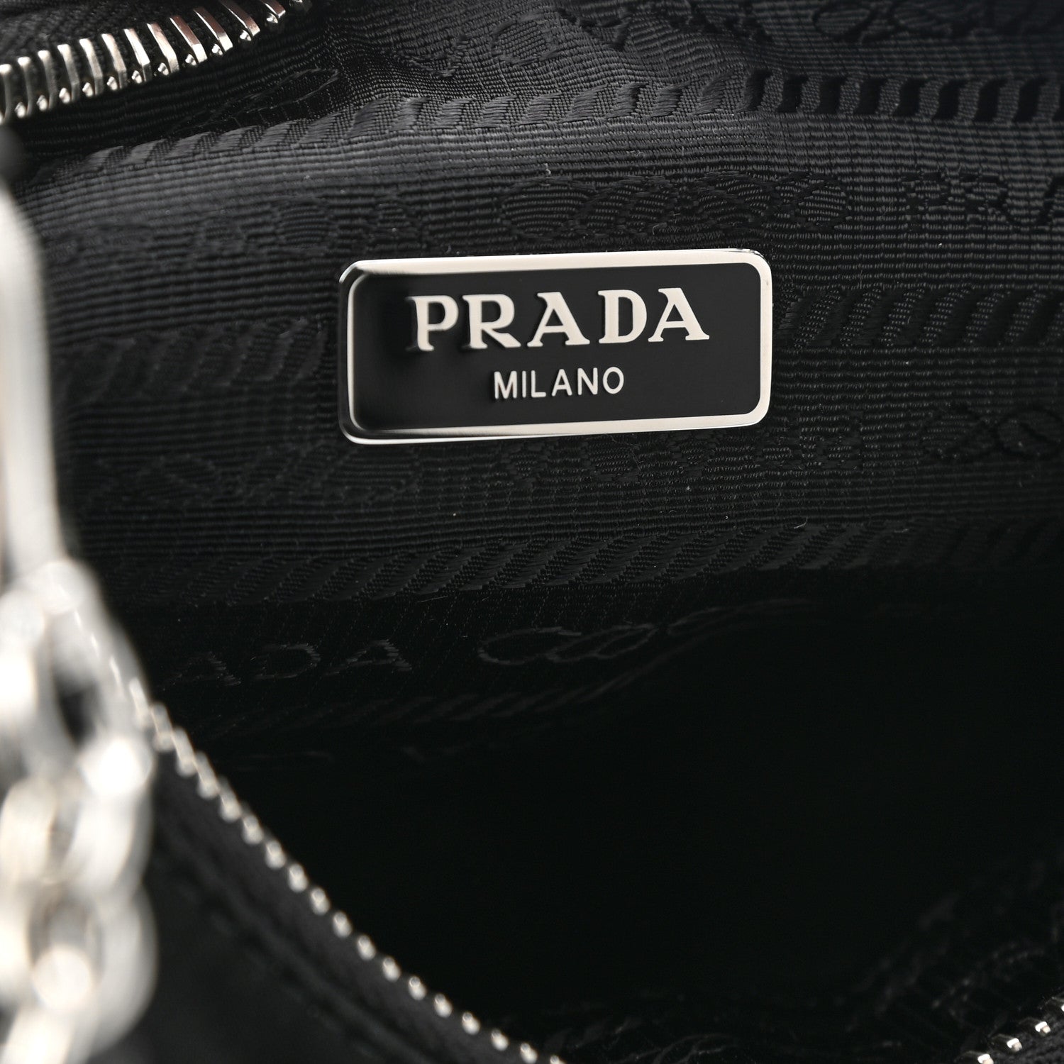 Prada Nylon Re-Edition 2005 Shoulder Bag Black 10 of 15