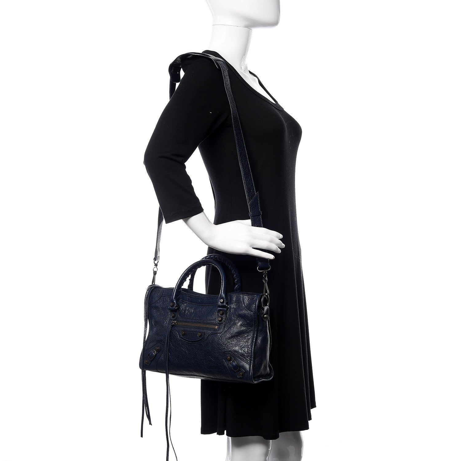 Balenciaga Agneau Classic Hardware S City Bleu Nuit Dark Sea 2 of 8