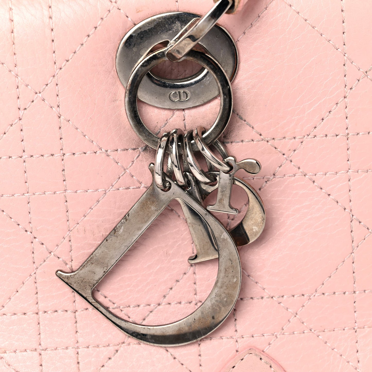 Lambskin Cannage Soft Lady Dior East West Light Pink