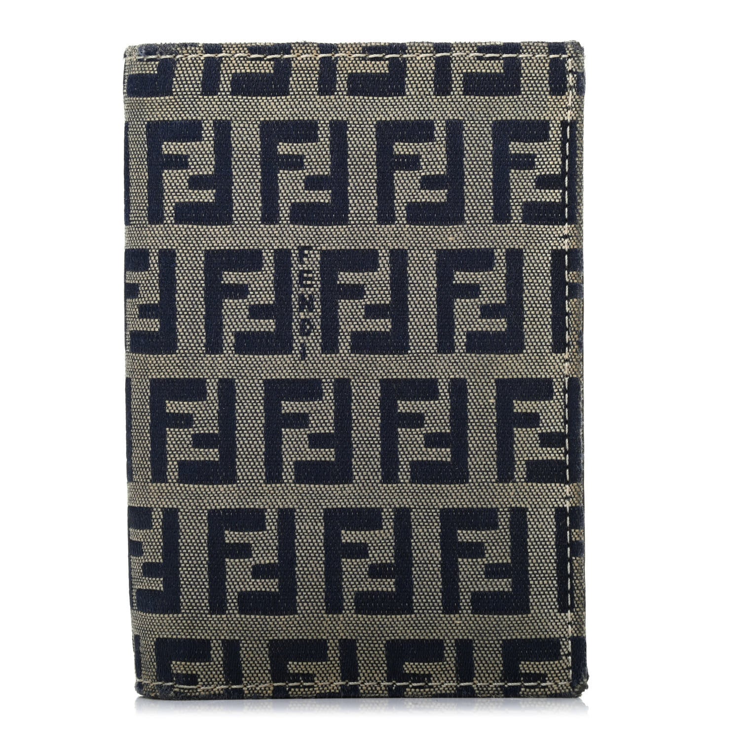 Fendi Zucchino Bi-Fold Wallet Navy 1 of 7