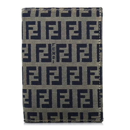 Fendi Zucchino Bi-Fold Wallet Navy 1 of 7