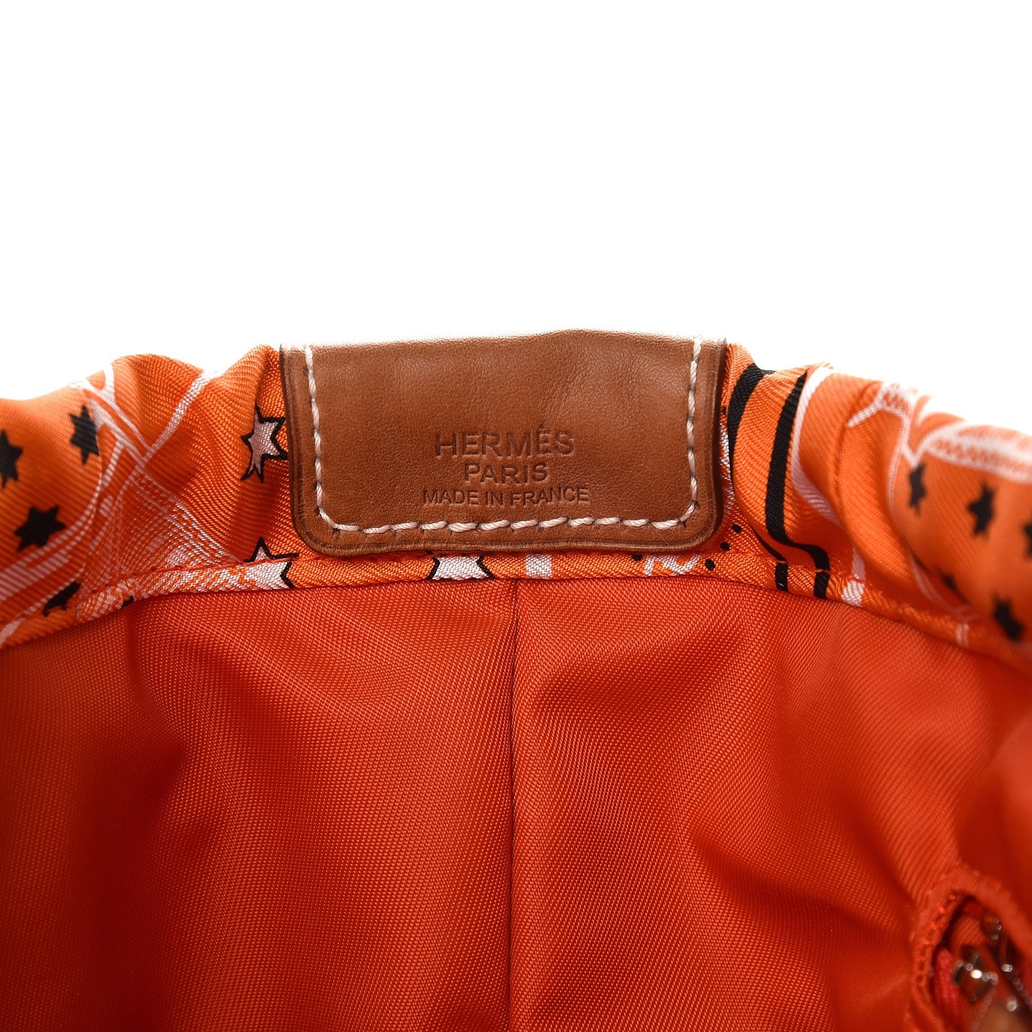 Hermes Barenia Silk Eperons d'Or Fourbi 25 MM Pouch Orange Fauve 6 of 8