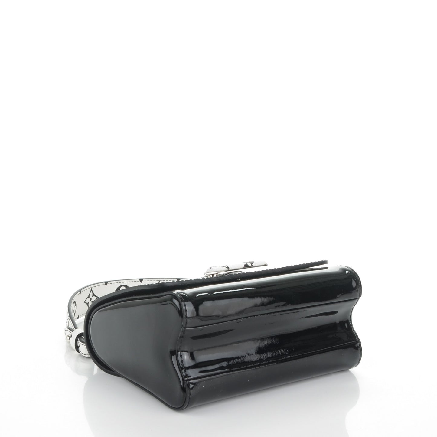 Vernis Monogram Twist Shoulder Bag PM Noir