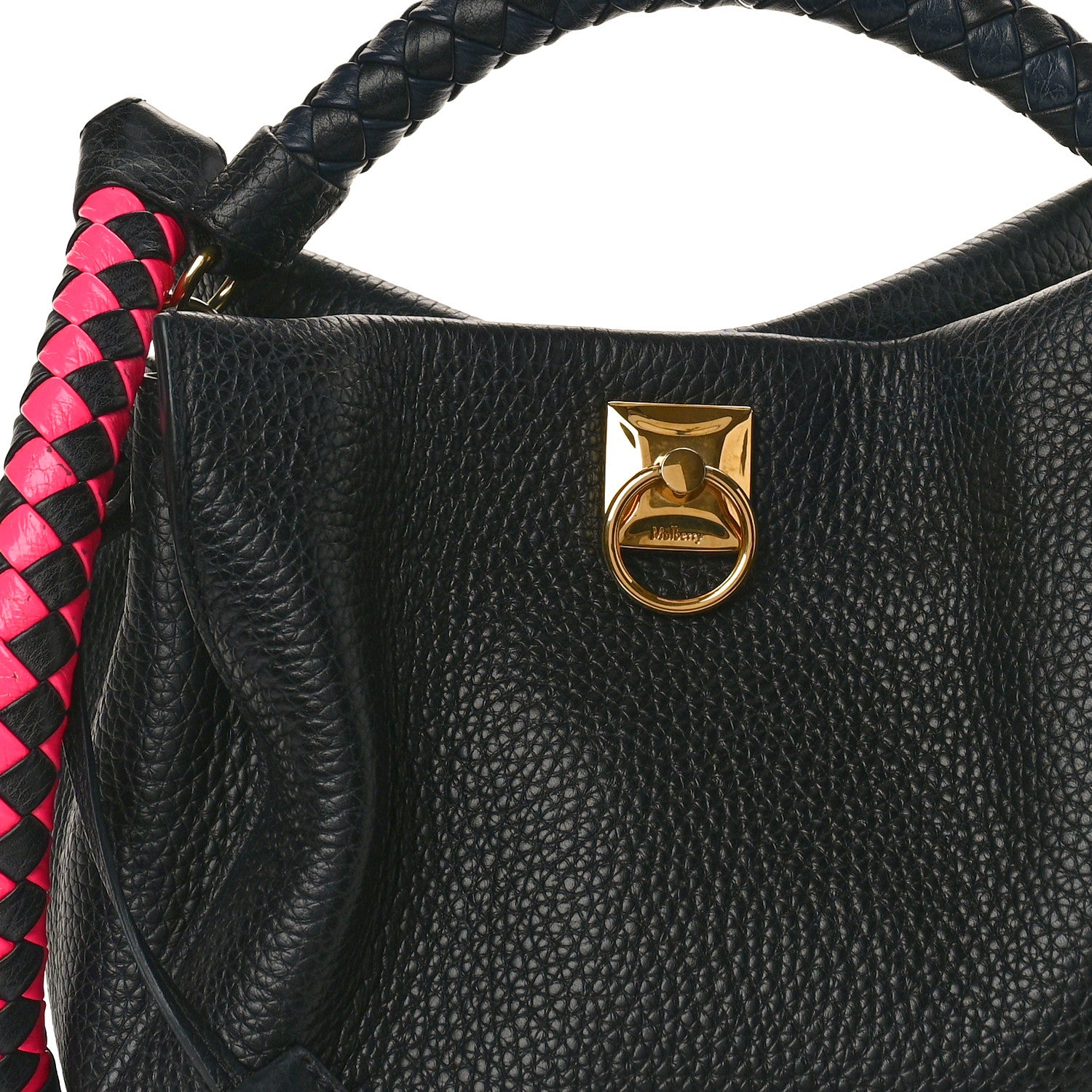 Mulberry Heavy Grain Iris Tote Black 6 of 8