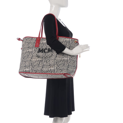 MCM Visetos Large Liz Reversible Shopper Tote Ruby Red 2 of 12