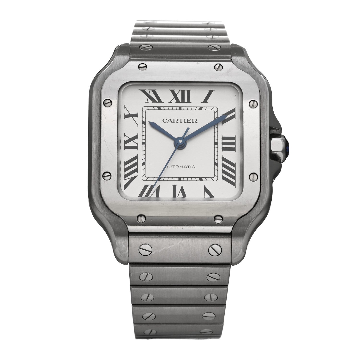 Cartier Stainless Steel 35mm Santos de Cartier Automatic Watch 1 of 6