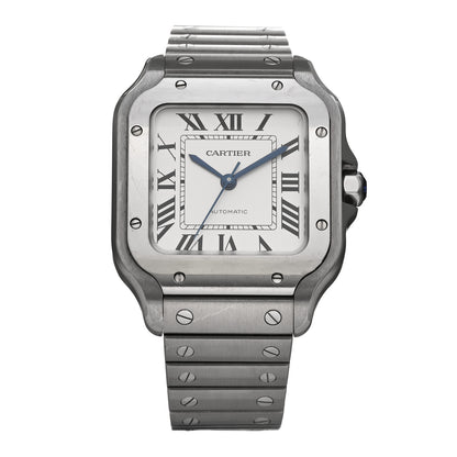 Cartier Stainless Steel 35mm Santos de Cartier Automatic Watch 1 of 6