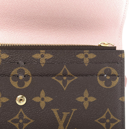 Louis Vuitton Monogram Emilie Wallet Rose Ballerine 8 of 10