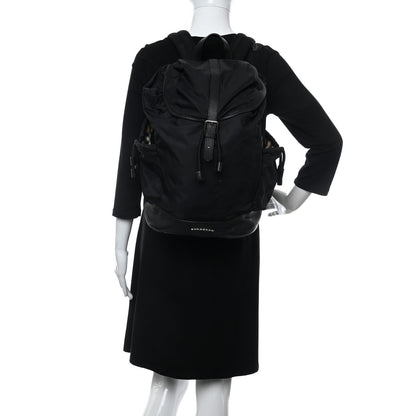 Burberry Nylon Grained Calfskin Watson Diaper Bag Black 2 of 15