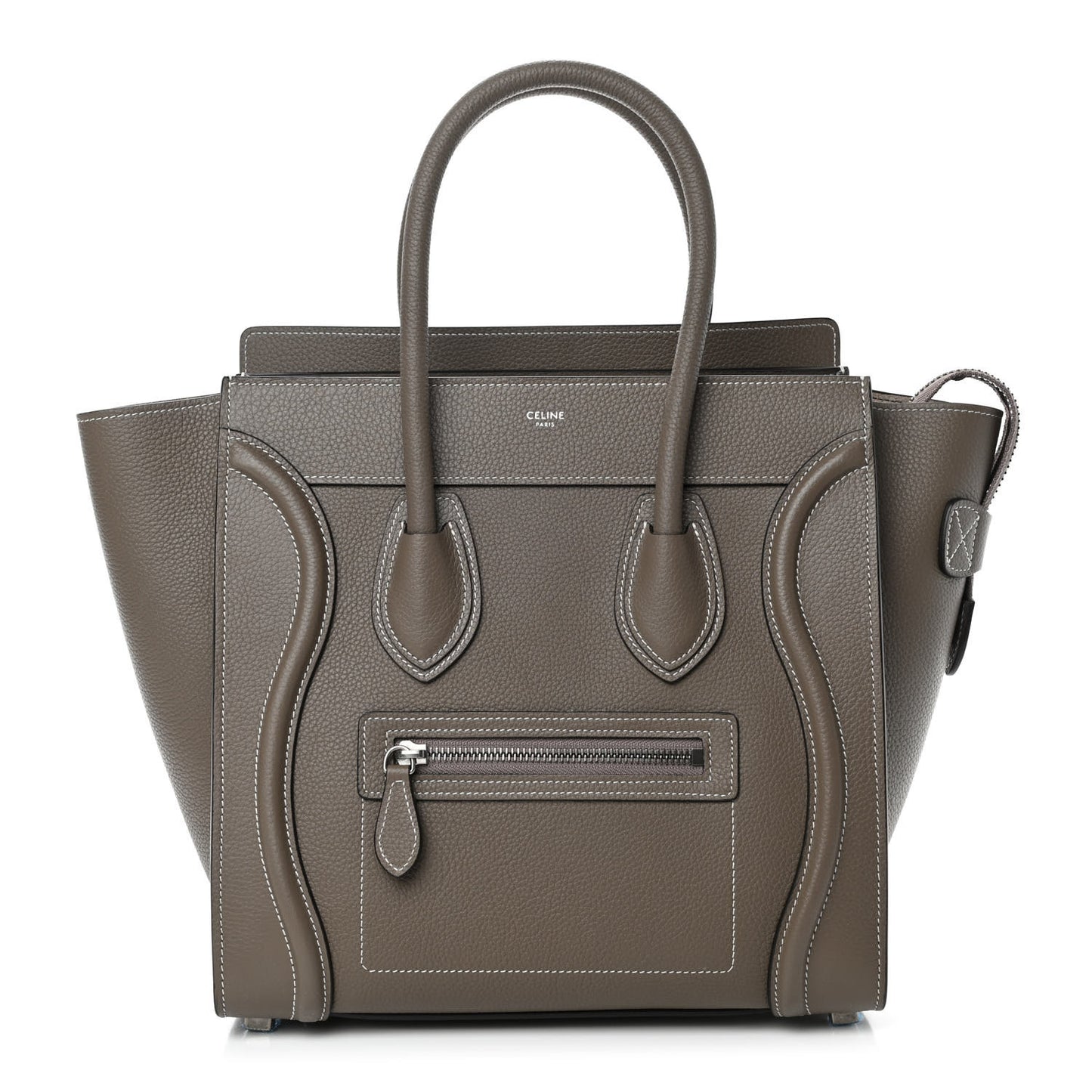 Drummed Calfskin Micro Luggage Souris