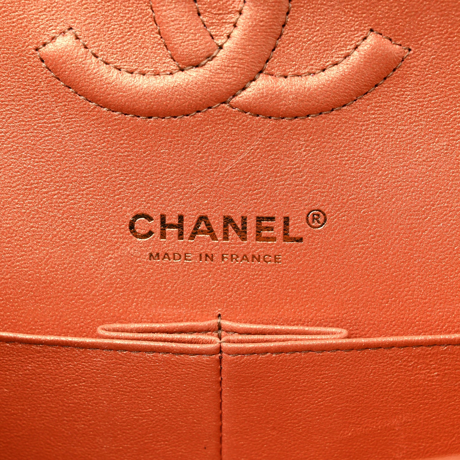 Chanel Metallic Lambskin Quilted Medium Double Flap Golden 6 of 12