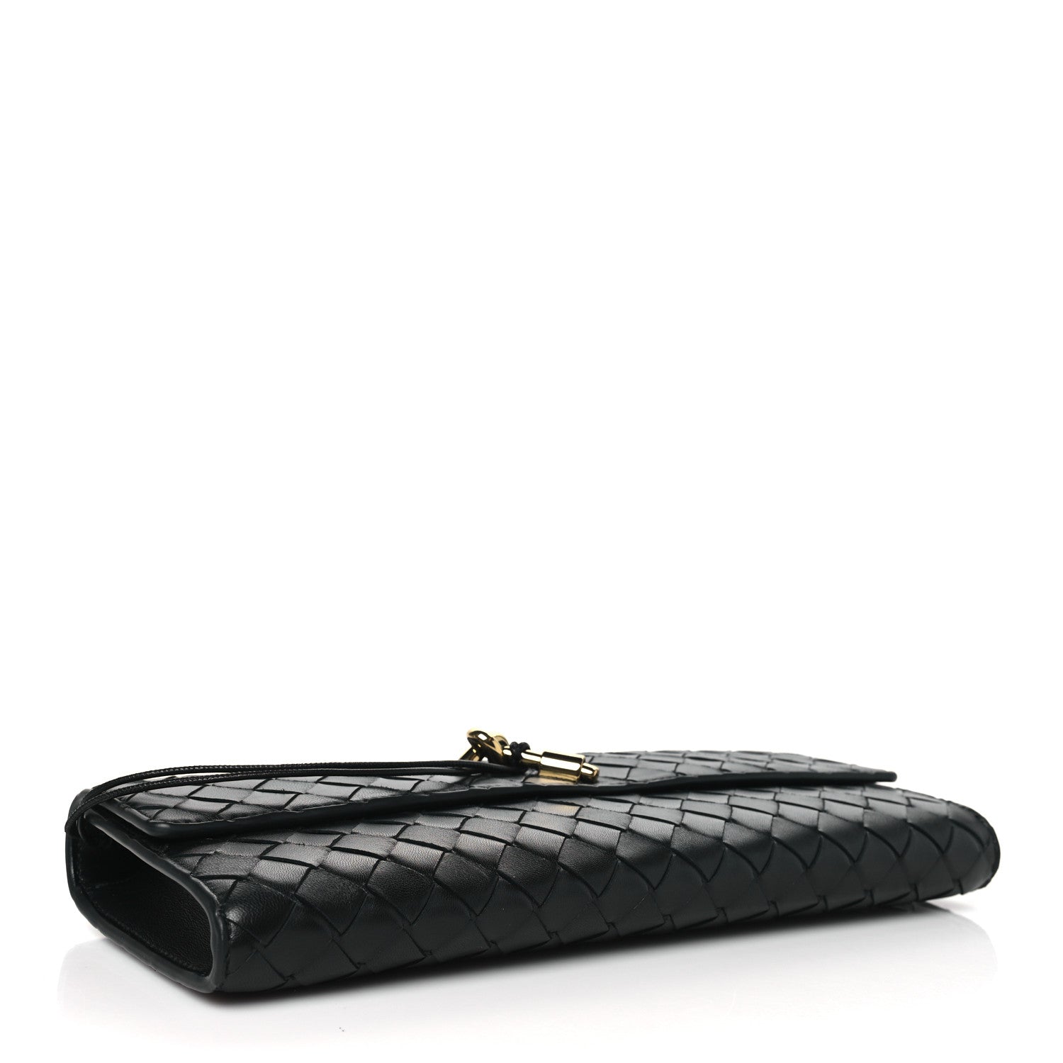 Bottega Veneta Nappa Intrecciato Long Andiamo Top Handle Clutch Black 4 of 9
