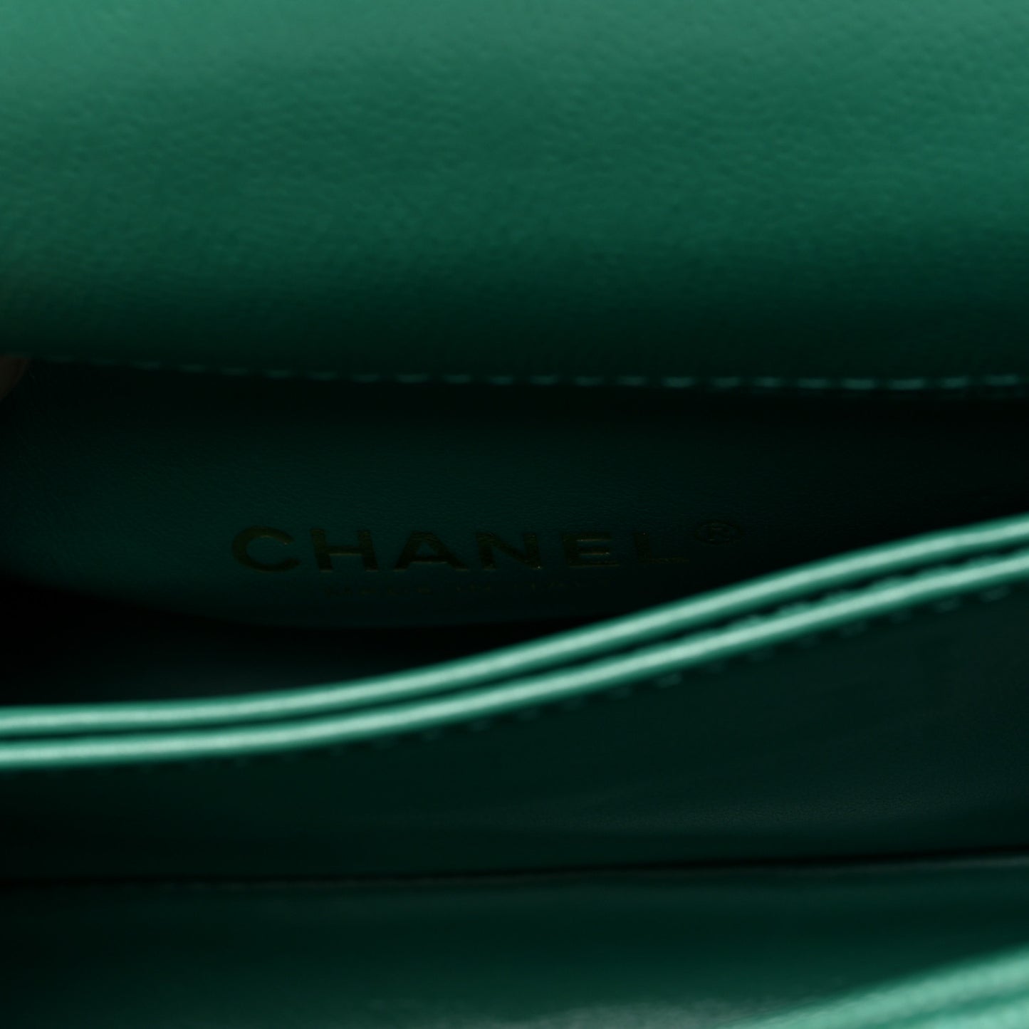 Caviar Quilted Extra Mini Coco Handle Flap Green