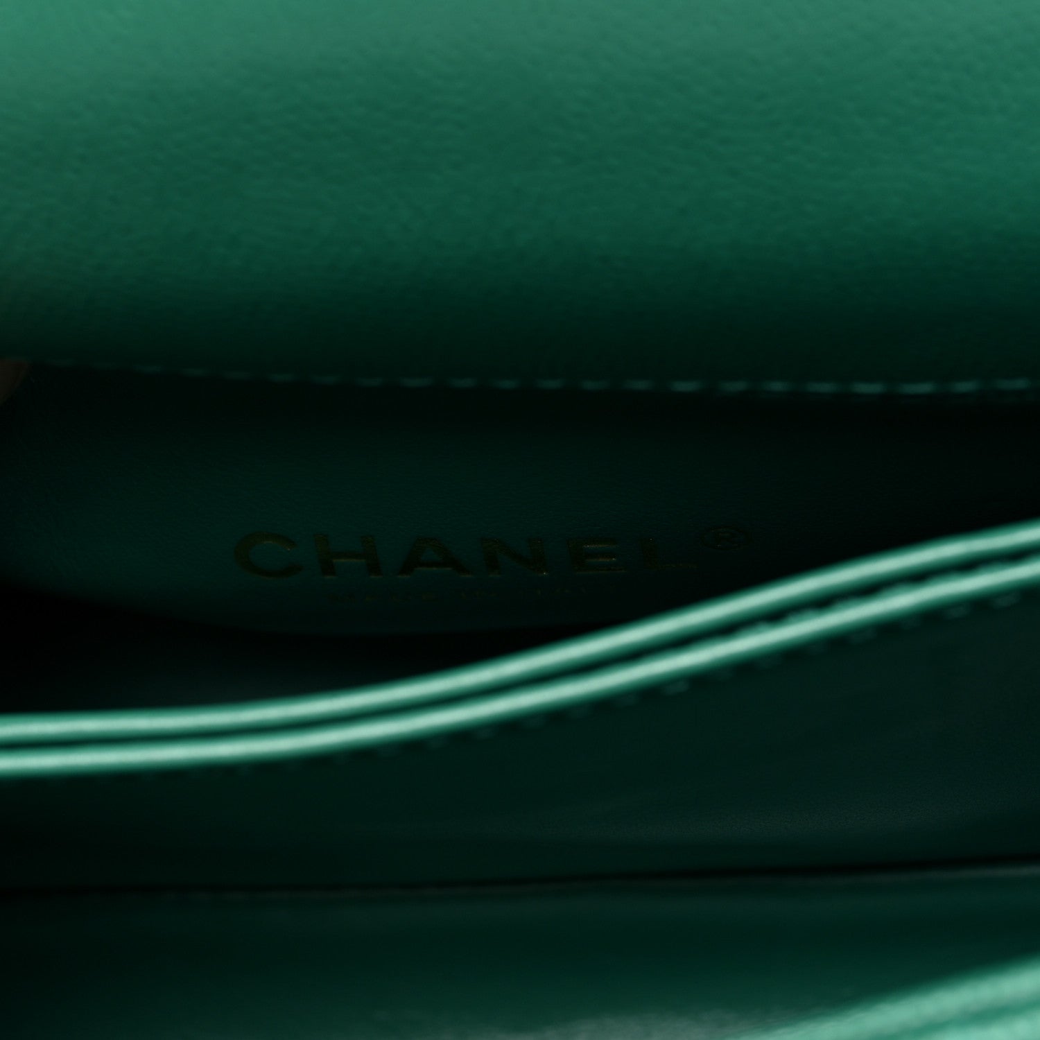 Chanel Caviar Quilted Extra Mini Coco Handle Flap Green 6 of 10