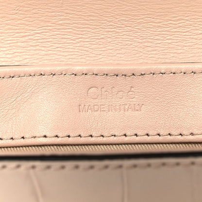 Chloe Calfskin Crocodile Embossed Mini C Double Carry Cement Pink 6 of 9