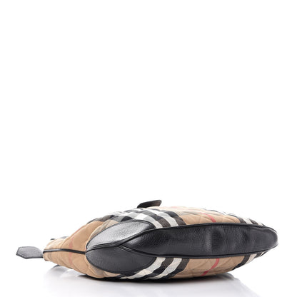 Burberry House Check Quilted Brook Hobo 4 of 8