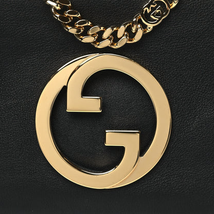 Gucci Roxy Calfskin Blondie Chain Shoulder Flap Bag Black 8 of 10