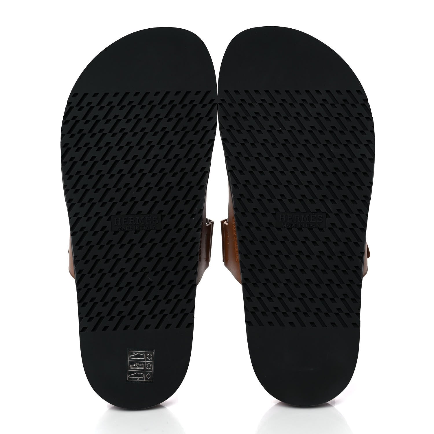 Hermes Calfskin Mens Chypre Sandals 43 Gold 5 of 9